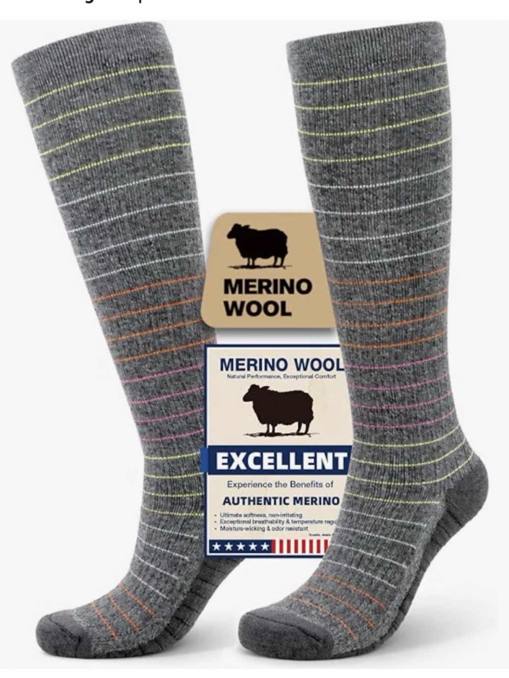 Merino Wool Compression Socks for Women & Men
